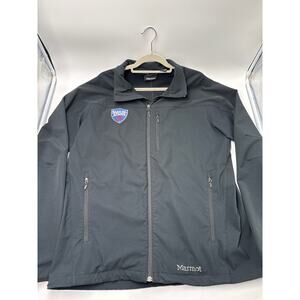 Marmot Softshell Jacket Mens XL Black Samuel Adams Full Zip Heavy